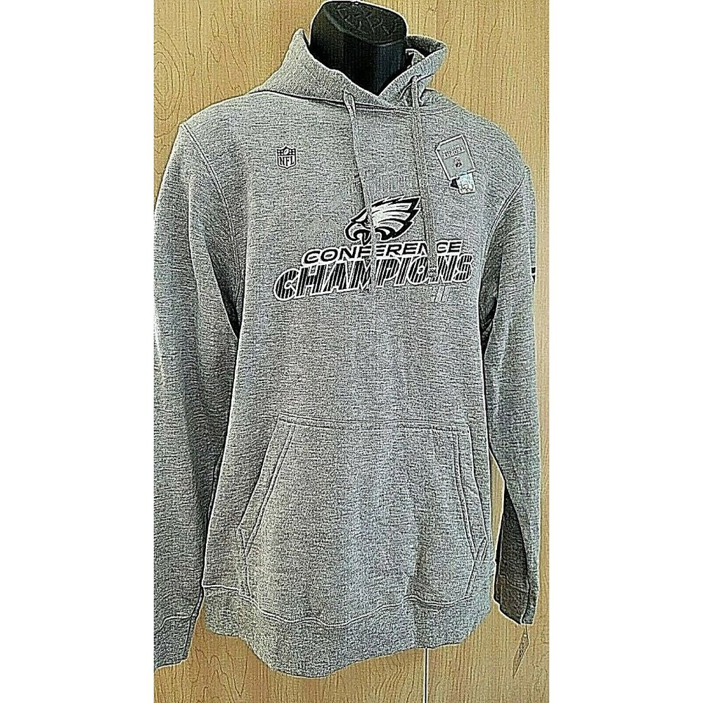 PHILADELPHIA EAGLE PRO LINE  FANATICS NFL SUPER BOWL  GRAY HOODIE SIZE L # 359